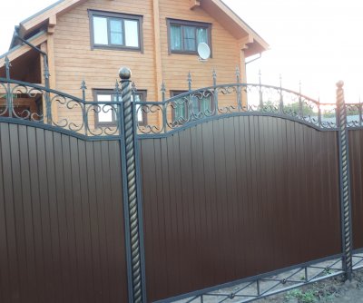 Кованый забор д.Белая Нижегородская обл 2015г.