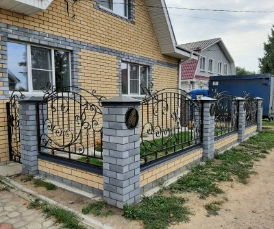 Кованый забор д.Лукино Балахнинский р-н 2021г.