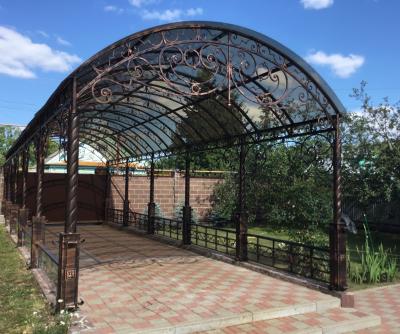 Кованый навес (монолитный поликарбонат) 
г.Балахна Нижегородская обл 2021